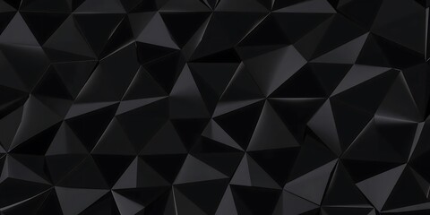 Obraz premium Abstract dark background illustration with triangle geometric graphic elements, abstract Illustration. luxurious black line background, Smooth elegant black satin texture abstract background. 