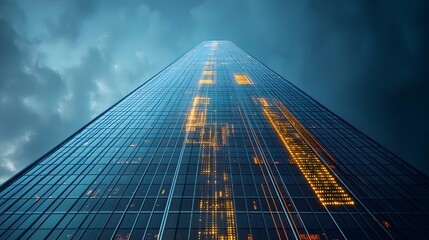 Skyscraper Reaching for the Clouds