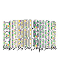 Mardi Gras Laissez EPS Sublimation Design