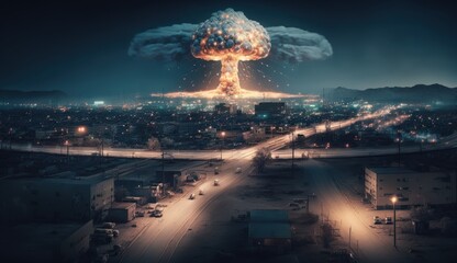 Nuclear explosion in the middle of the city