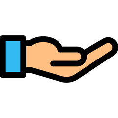 Hand Gesture lineal color icon