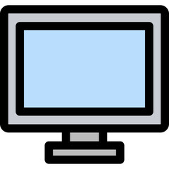 Monitor lineal color icon