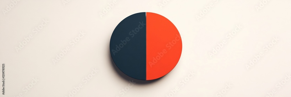 Fototapete artistic design with contrasting color segments creates visual interest and prompts reflection on ba