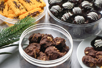 Popular cookies in Malaysia during celebration of Eid Mubarak (Hari Raya).  
