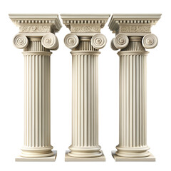  set of greek columns on white background.png