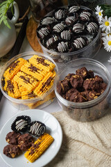 Popular cookies in Malaysia during celebration of Eid Mubarak (Hari Raya).  