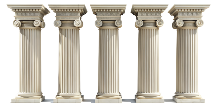  set of greek columns on white background.png