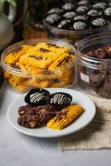 Popular cookies in Malaysia during celebration of Eid Mubarak (Hari Raya).  