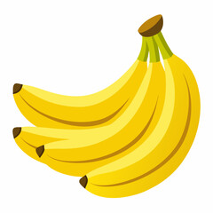 bananas isolated on white