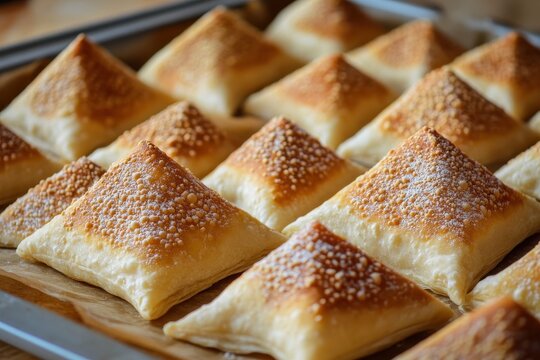 Oven baked pastries fatayer and manakeesh