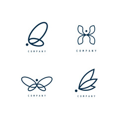 Beauty Butterfly Logo Template Vector icon design