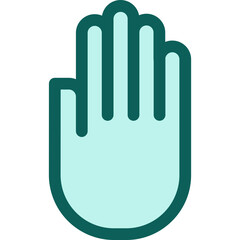 Fototapeta premium Stop solid icon