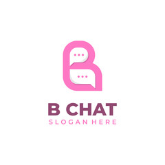 Letter b logo combination wit...