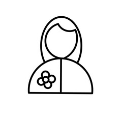 icon of a women for womens day