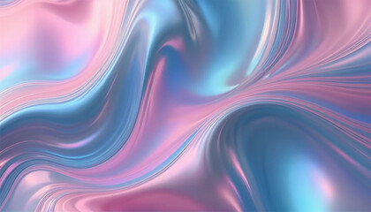 Obraz premium futuristic holographic wave polished texture