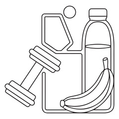 outline supplement vector icon. isolated black simple line element illustration from gym and fitness concept. editable vector stroke supplement icon on white background