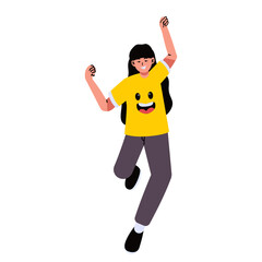 World Smile Day People Character. Vector Cartoon Illustration