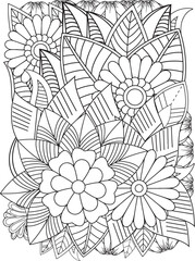 Zentangle Coloring Pages -for Adult