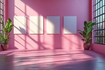 Minimalist Art Mockup Set of Five Blank Canvases Invitation RSVP Menu Thank You Wedding Cards