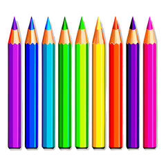 Set of Realistic 3d Colorful Plastic Pencil Sharpeners Isolated vector illustration (6)