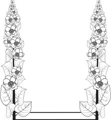 flowers vintage frame