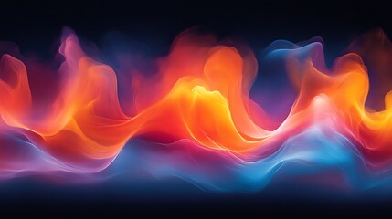 Obraz premium Abstract Colorful Waves of Light and Energy