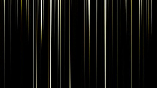 4K Animation futuristic golden vertical line on neon light effects on digital graphic looping wallpaper background. Ideal for online, music theme, trends design etc.,