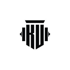 KU monogram logo design letter text name symbol monochrome logotype alphabet character simple logo