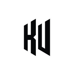 KU monogram logo design letter text name symbol monochrome logotype alphabet character simple logo