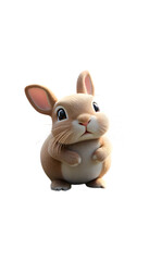 Adorable 3D Bunny Rabbit Image Free Download