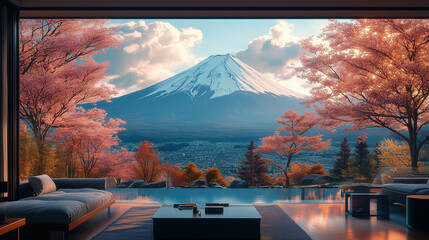 mt,sakura,fuji,fujiyama,japan,tokyo,japan,kyoto,sky, night, light, tree, nature, landscape, city,...