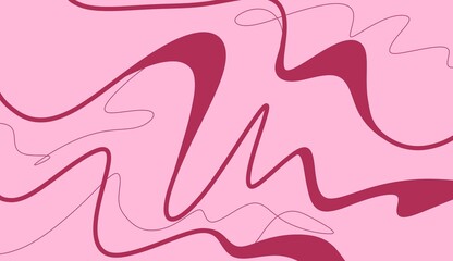 Minimalist, love-themed lines and waves.