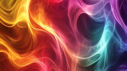 Fototapeta premium Abstract Colorful Swirling Energy Flowing Design