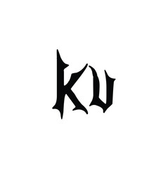 KV monogram logo design letter text name symbol monochrome logotype alphabet character simple logo