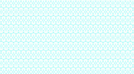 Floral shape pattern background | Seamless pattern background with geometric vector shape | Hexagonal shape pattern design with cyan stroke colour 