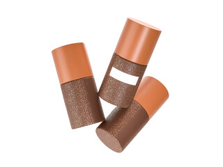Mockup cosmetic bottles container packaging premium isolated on background. Design template for Ads serum, essential oil, face  treatment, gel, lotion, skin care, makeup, healthcare or medicine