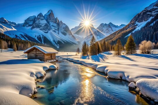 Riale's winter wonderland: breathtaking Formazza Valley snowy landscapes await your camera.