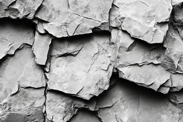 Obraz premium Gray Textured Stone Surface Abstract Digital Design, Generative AI