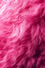 Obraz premium Pink Fur Textured Surface Digital Concept, Generative AI