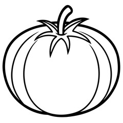 Minimalist Tomato Line Art Design