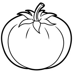 Minimalist Tomato Line Art Design