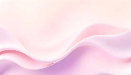 An abstract 3D wavy background featuring smooth, flowing curves in a multicolor pastel palette, creating a soft and aesthetically pleasing visual concept