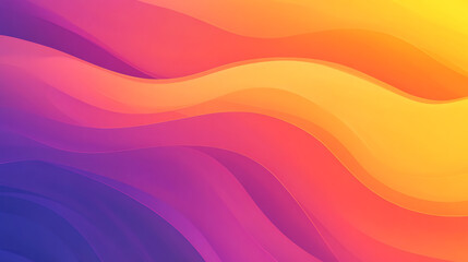 Fototapeta premium A colorful wave pattern with a yellow and orange hue