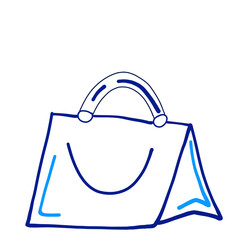blue shopping bag