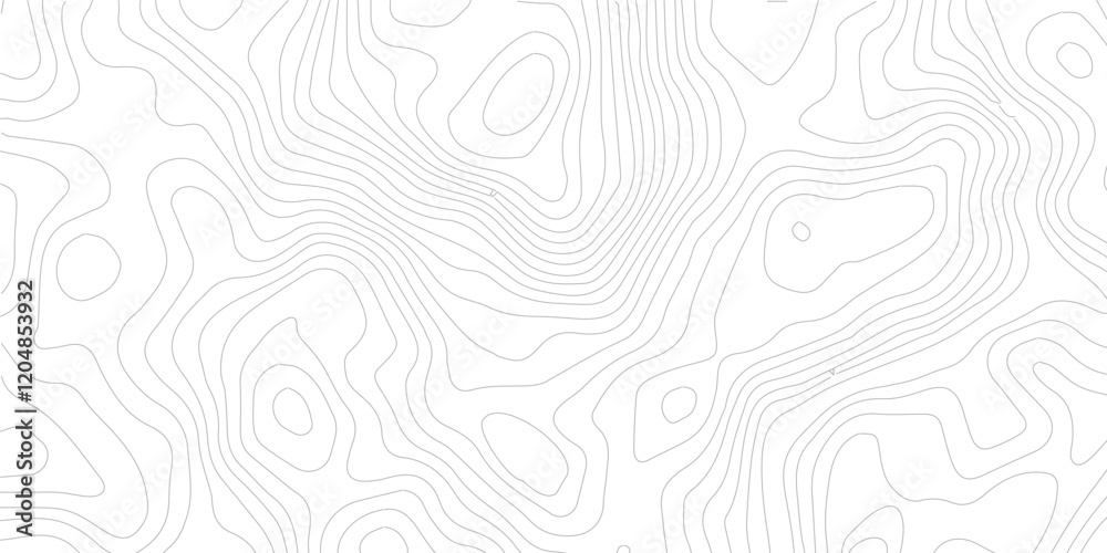 Wall mural abstract topographic pattern banner background, geographic line map with elevation assignments. mode