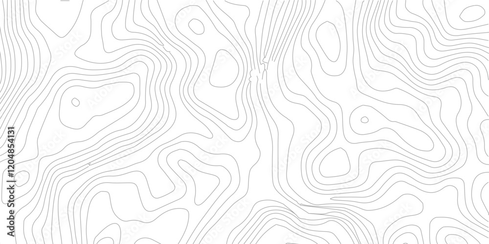 Poster Topographic map background. geographic line map with elevation assignments. Paper texture Imitation of a geographical map shades. Modern design background with wavy pattern. 