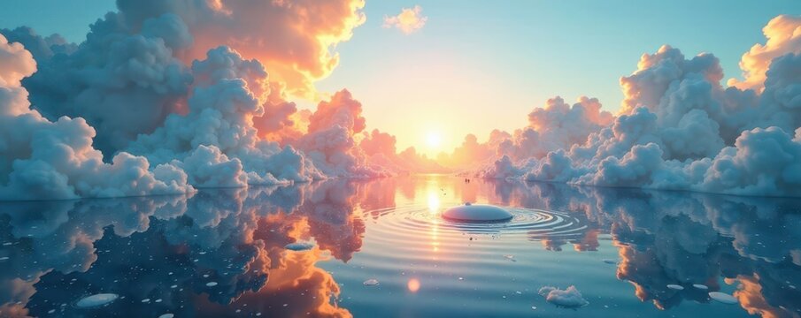 Wassertropfen auf einem wolkenbedeckten Himmel, natur, beweis