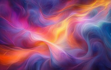 Obraz premium Hypnotic Energy swirling in deep, vivid hues, Generative AI