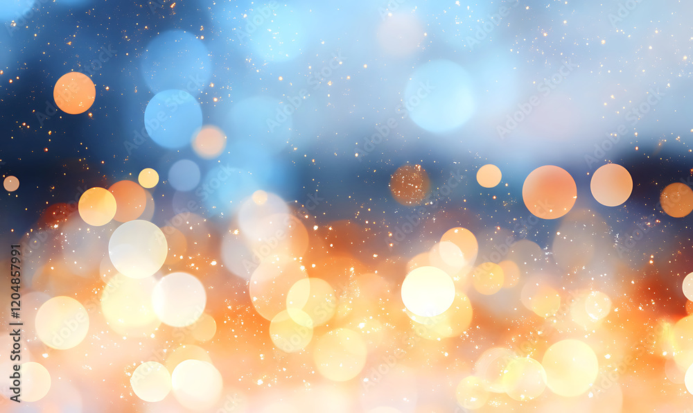 Wall mural abstract bokeh background-generative ai