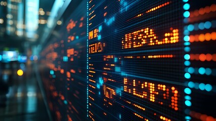 Obraz premium Abstract Digital Data Display